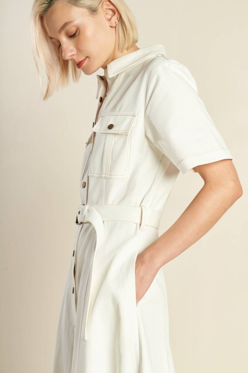 SOUL ON FIRE WOVEN MIDI DRESS - Love Salve