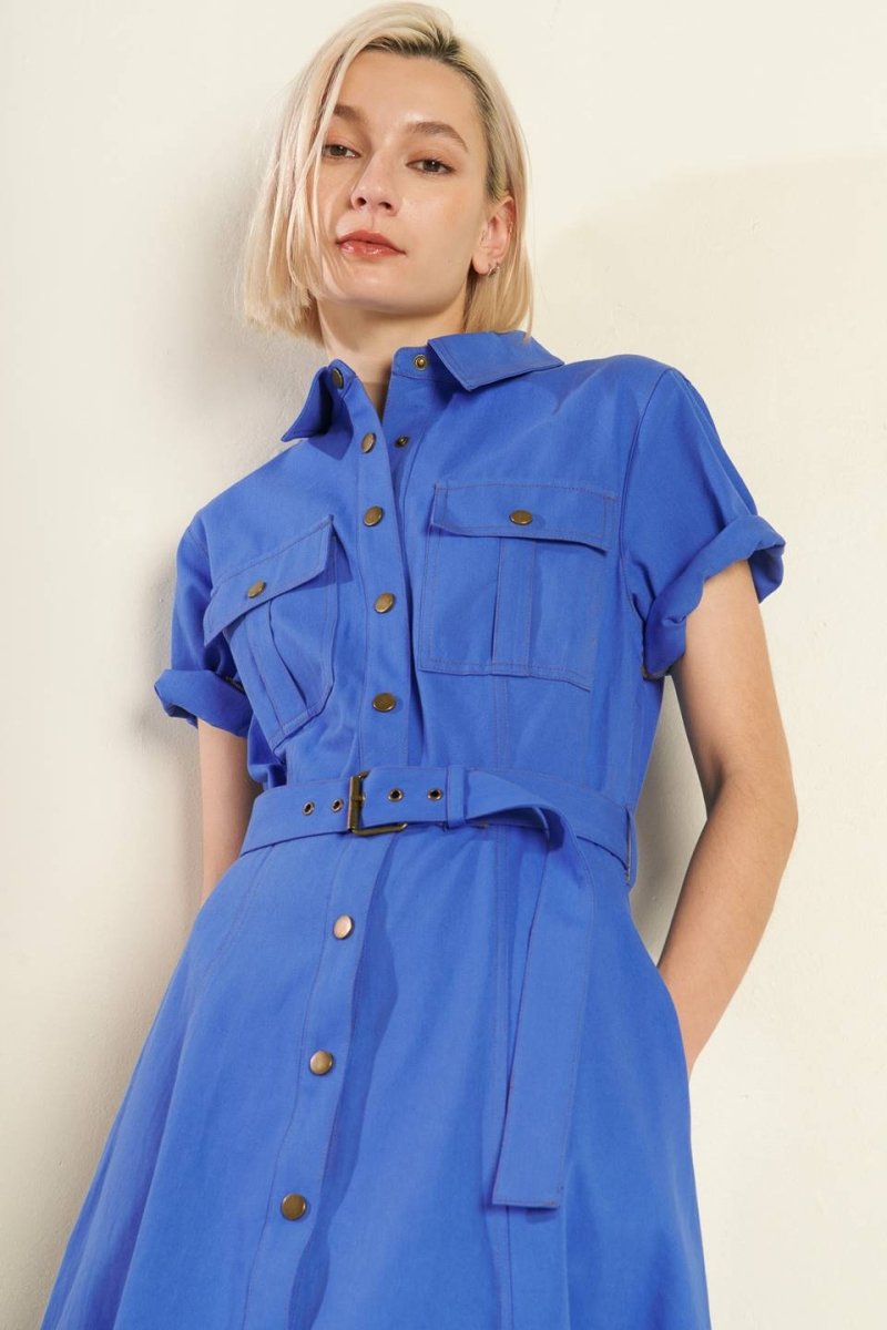 SOUL ON FIRE WOVEN MIDI DRESS - Love Salve