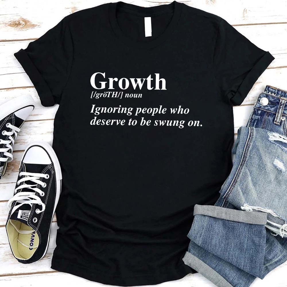 Growth Definition Graphic Tee – Unisex Uplifting Message T-Shirt Adorb.co