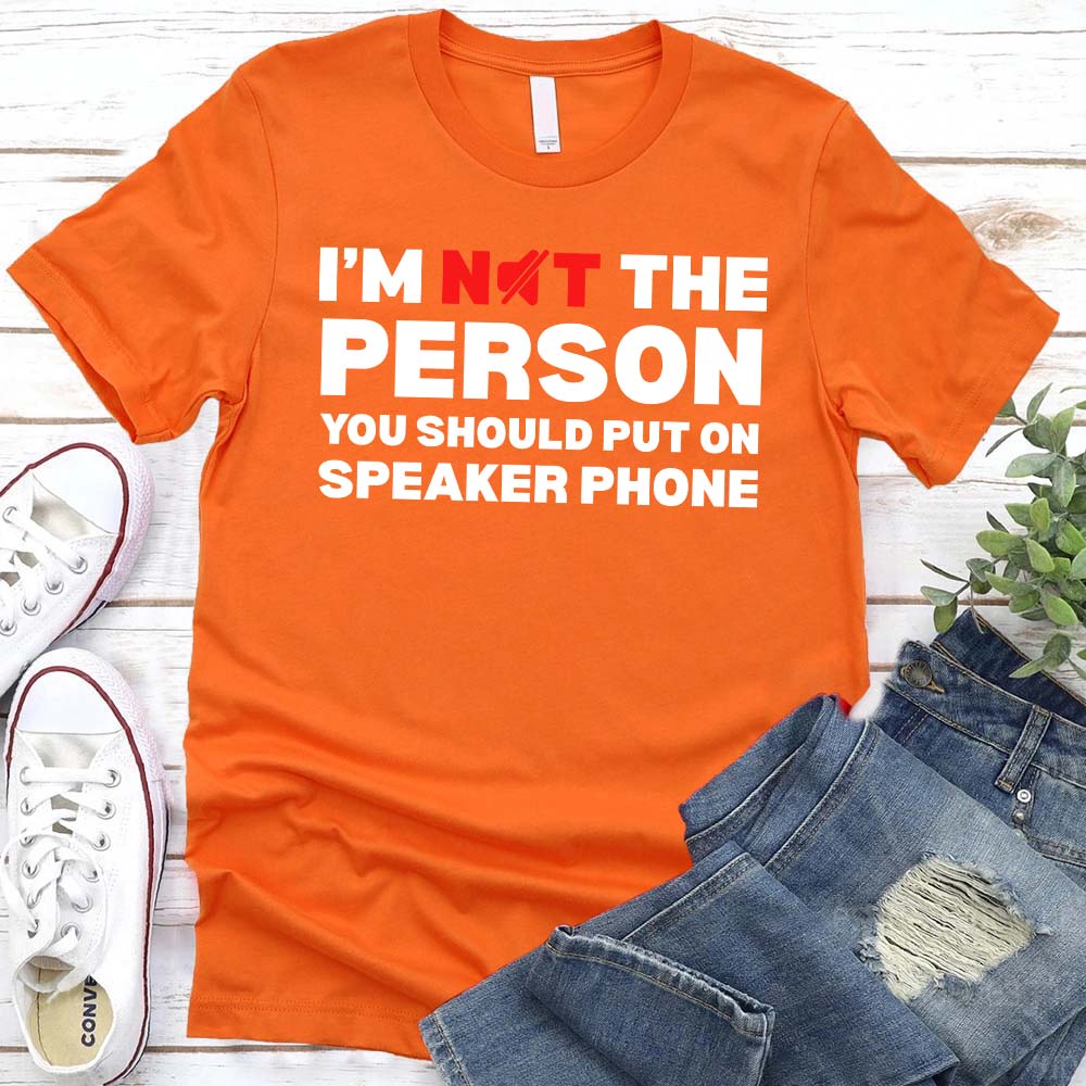Speaker Phone Unisex T-Shirt – Funny Talk Loud Tee Adorb.co