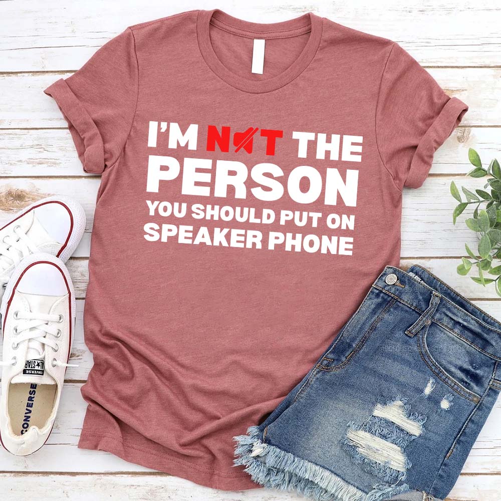 Speaker Phone Unisex T-Shirt – Funny Talk Loud Tee Adorb.co