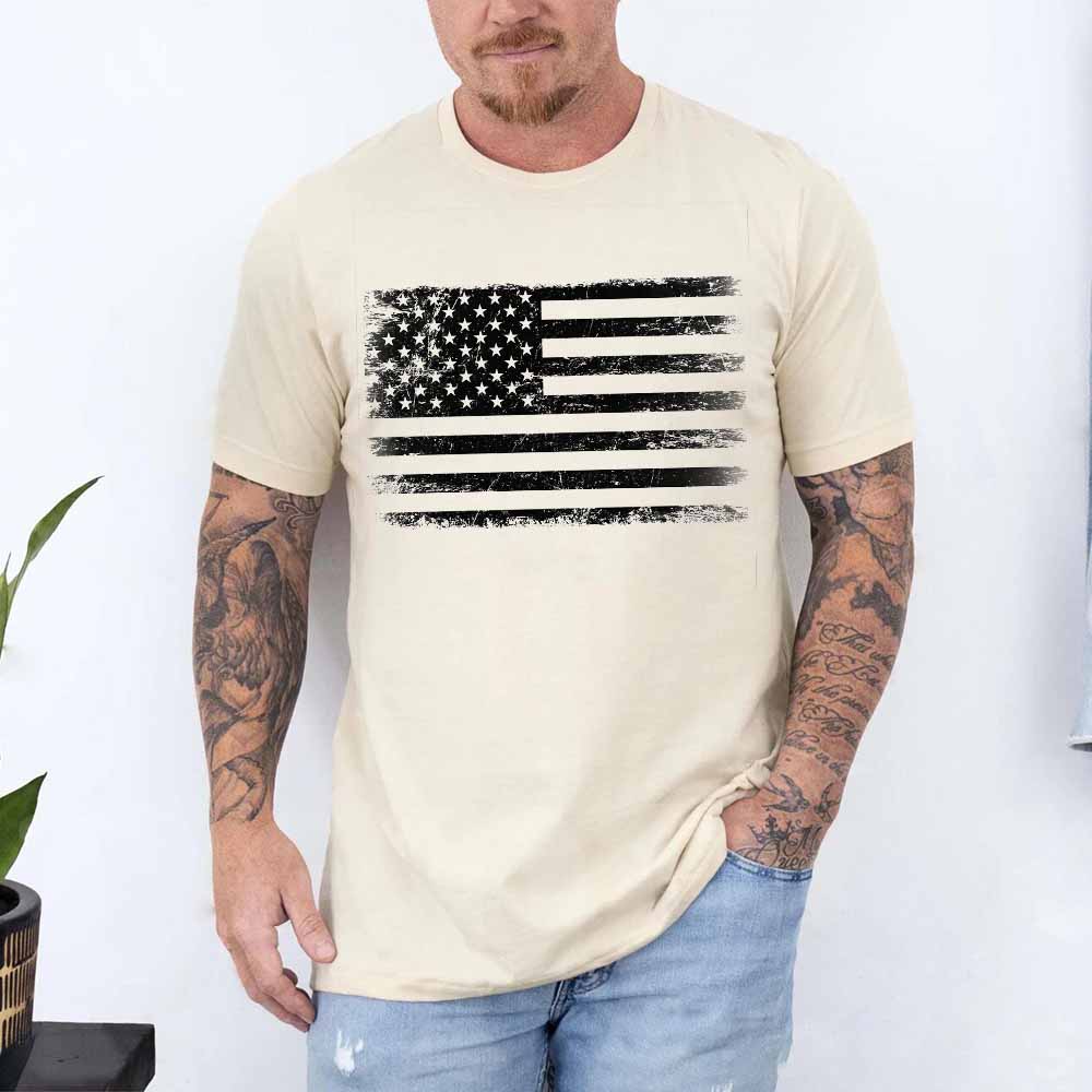 Rogue Style USA Distressed Flag Unisex T-Shirts Adorb.co