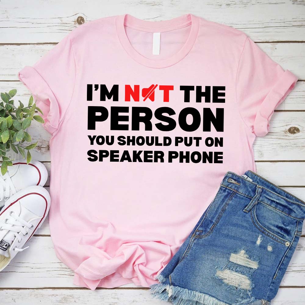 Speaker Phone Unisex T-Shirt – Funny Talk Loud Tee Adorb.co