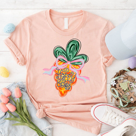 Happy Easter Carrot Coquette Tees Adorb.co