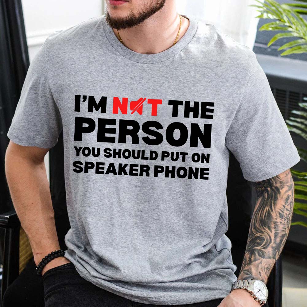 Speaker Phone Unisex T-Shirt – Funny Talk Loud Tee Adorb.co