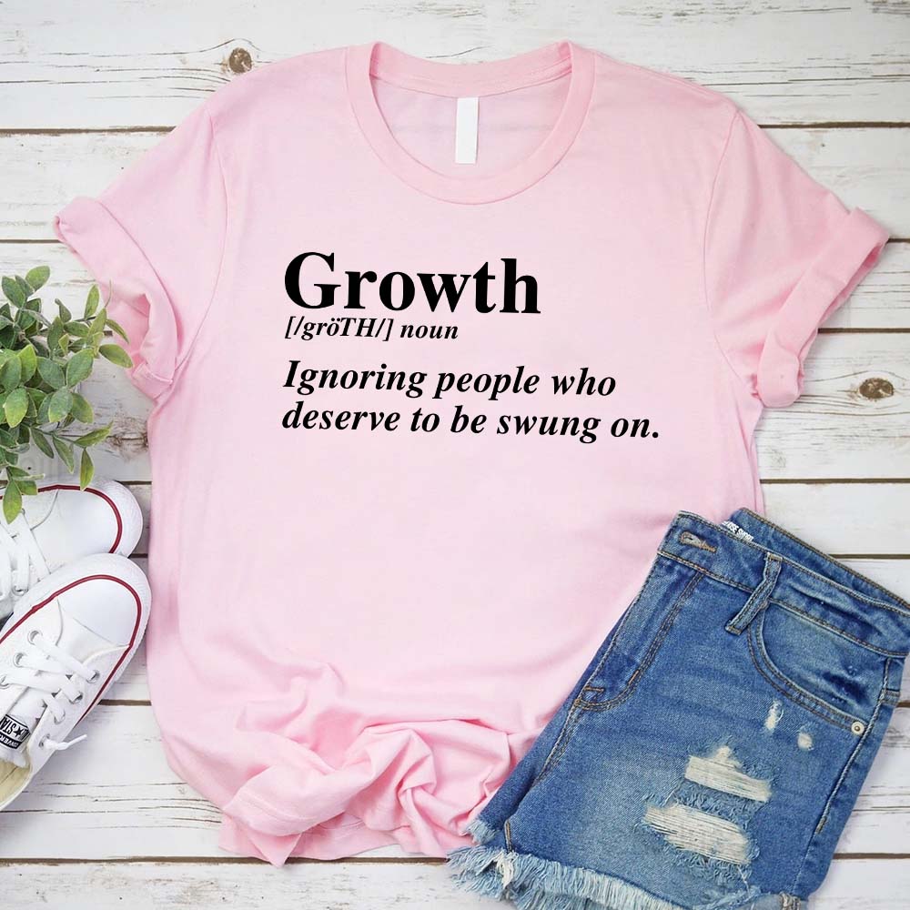 Growth Definition Graphic Tee – Unisex Uplifting Message T-Shirt Adorb.co