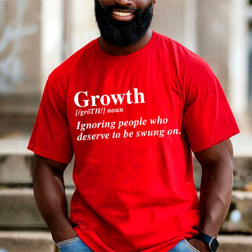 Growth Definition Graphic Tee – Unisex Uplifting Message T-Shirt Adorb.co