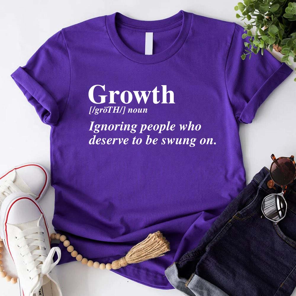 Growth Definition Graphic Tee – Unisex Uplifting Message T-Shirt Adorb.co