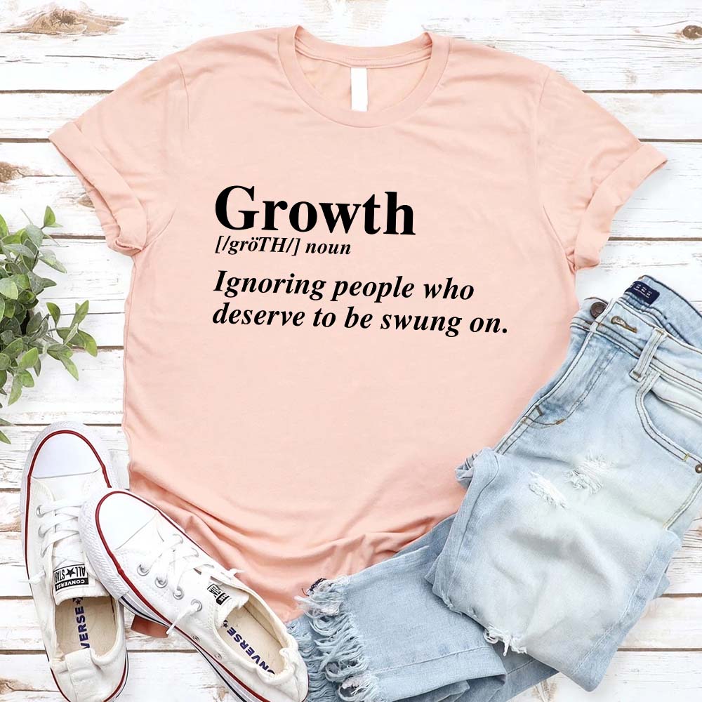 Growth Definition Graphic Tee – Unisex Uplifting Message T-Shirt Adorb.co