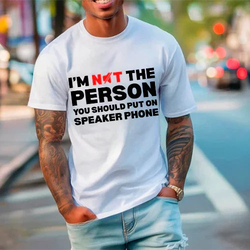 Adorb.co Funny Talk Loud Tee, a comfortable unisex graphic tee, styled casually, showcasing its versatile and humorous appeal