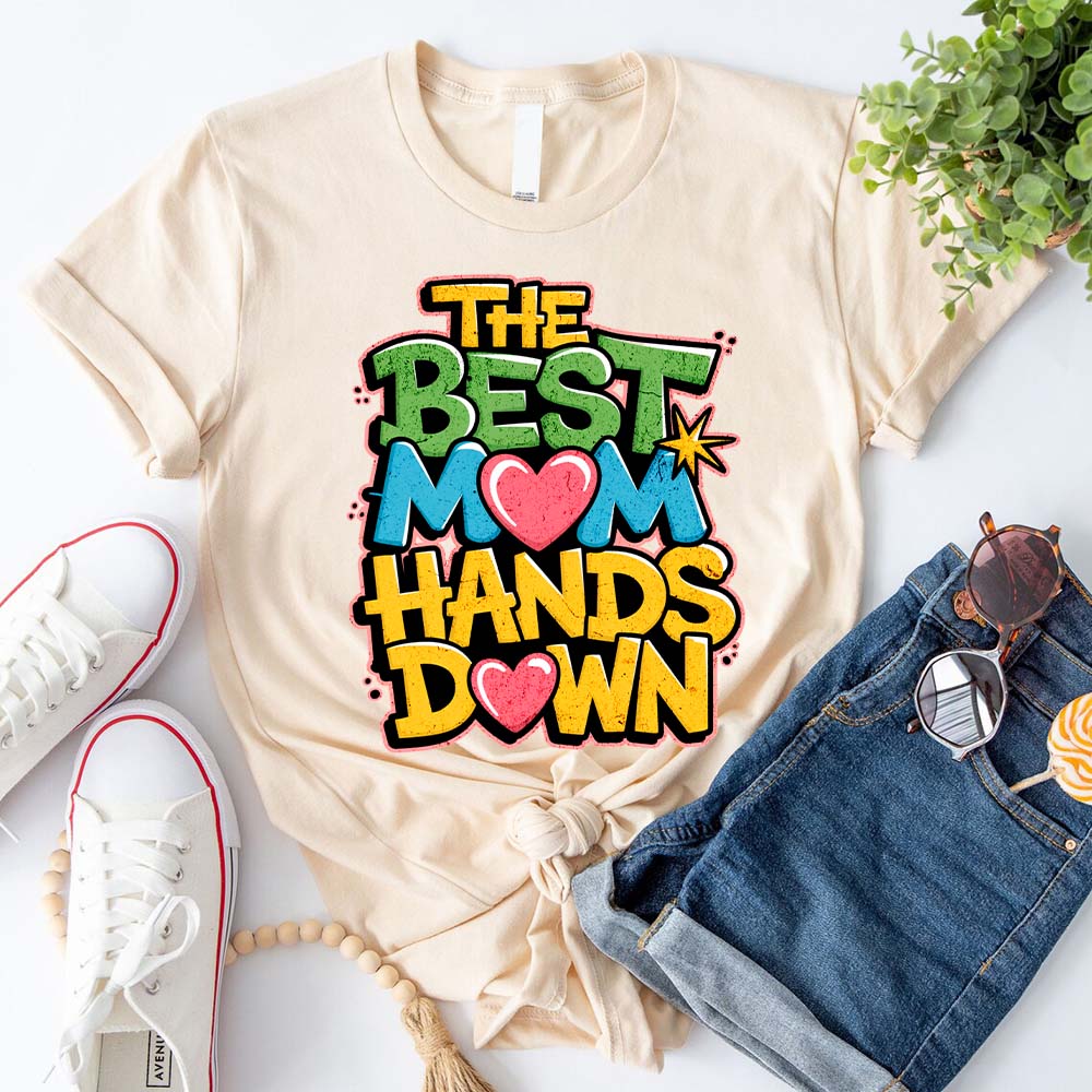 Best Mom Hands Down Shirts – Cute & Trendy Mother’s Day Gift Tees Adorb.co