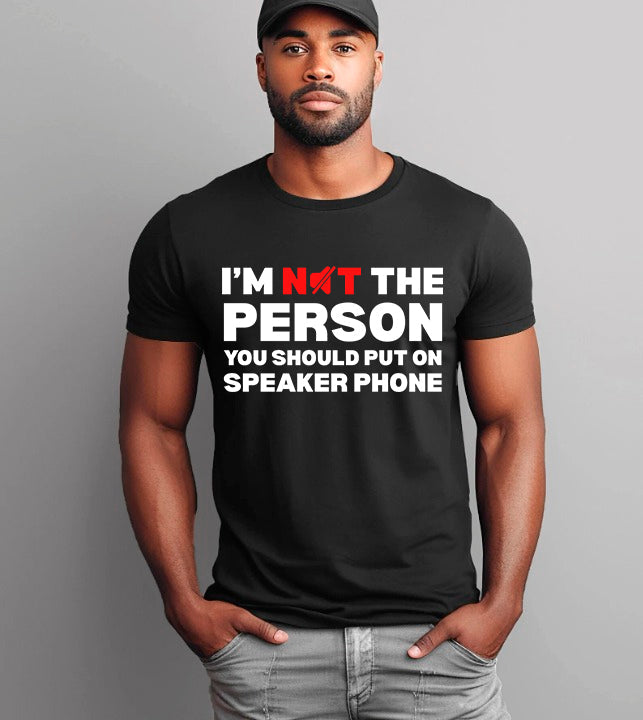 Speaker Phone Unisex T-Shirt – Funny Talk Loud Tee Adorb.co