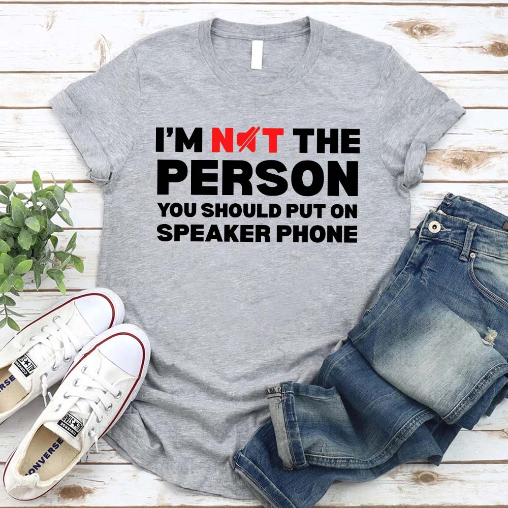 Speaker Phone Unisex T-Shirt – Funny Talk Loud Tee Adorb.co