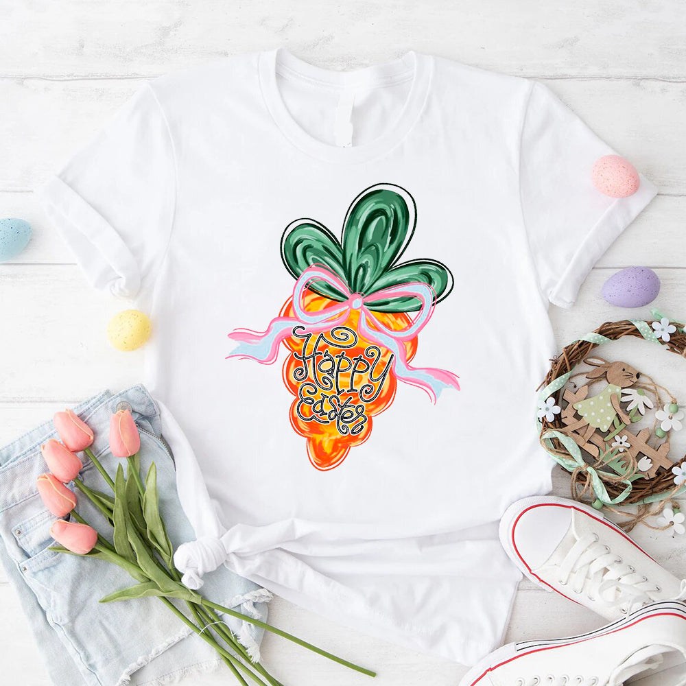 Happy Easter Carrot Coquette Tees Adorb.co
