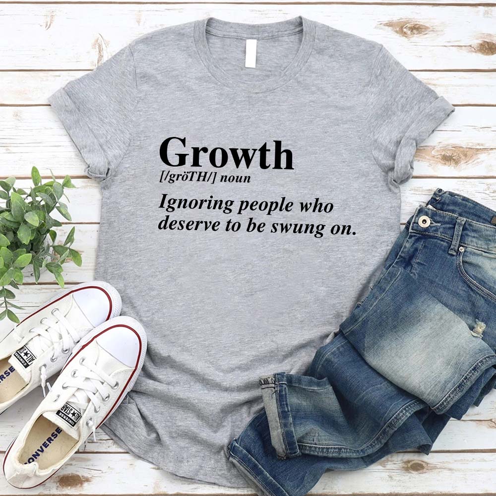 Growth Definition Graphic Tee – Unisex Uplifting Message T-Shirt Adorb.co