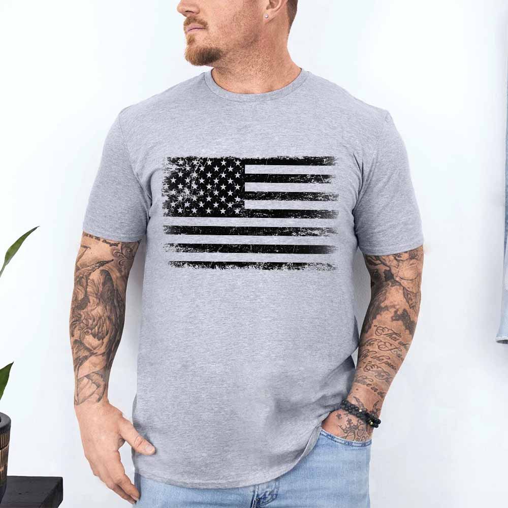 Rogue Style USA Distressed Flag Unisex T-Shirts Adorb.co