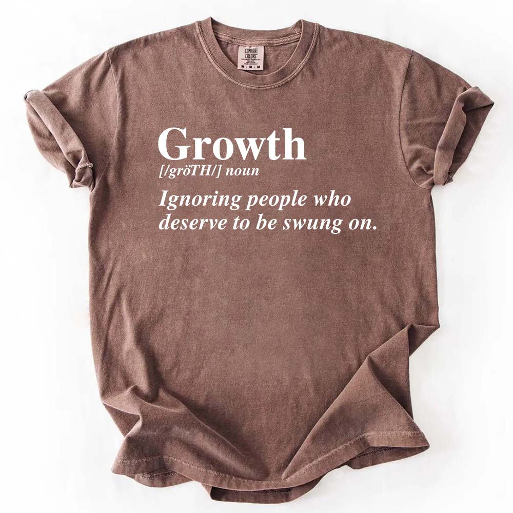 Growth Definition Graphic Tee – Unisex Uplifting Message T-Shirt Adorb.co