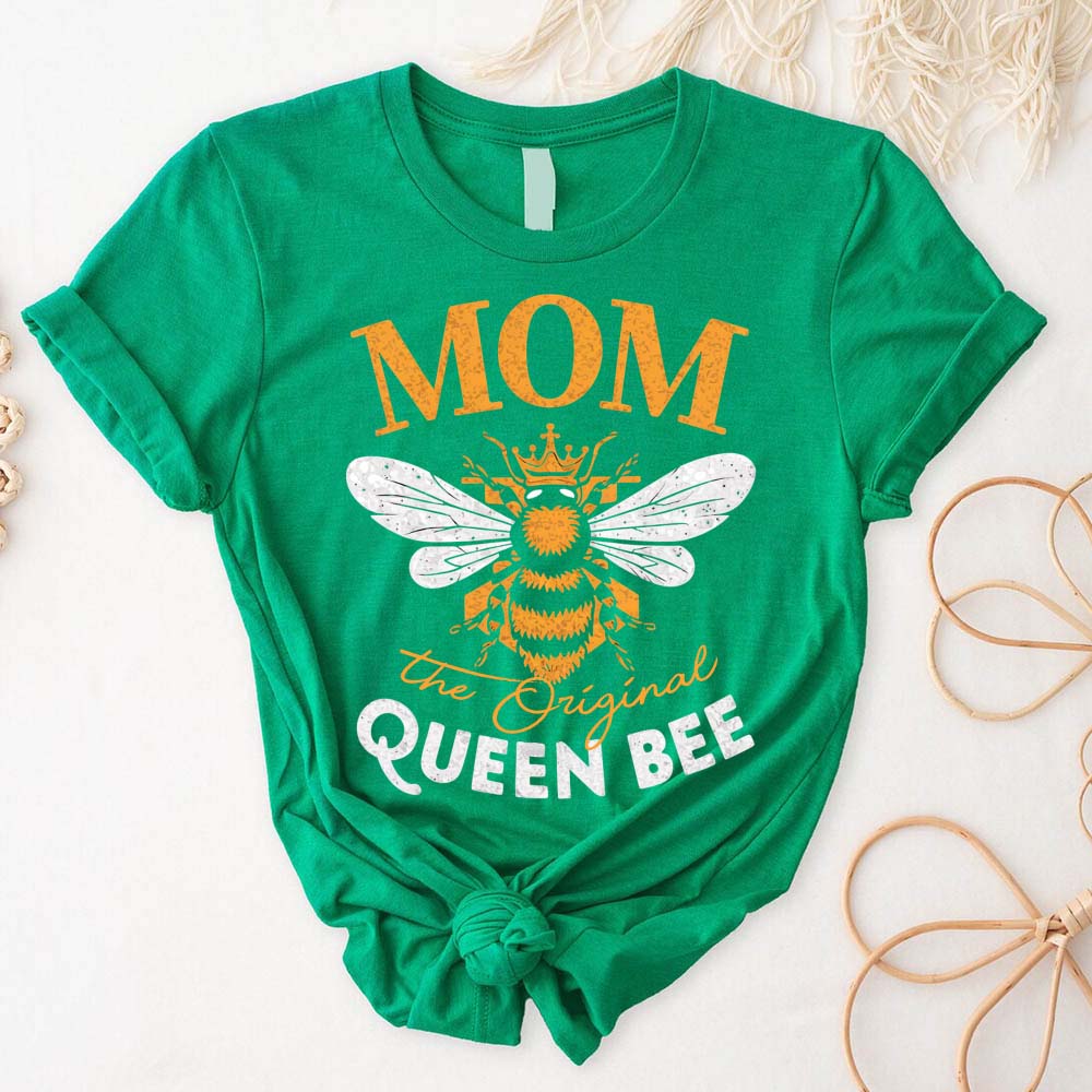 Mom, The Original Queen Bee Shirt – Stylish & Fun Mother's Day Tee Adorb.co