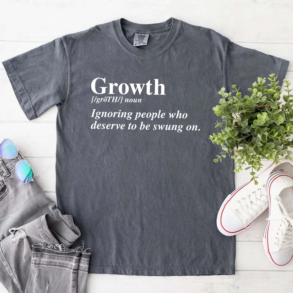 Growth Definition Graphic Tee – Unisex Uplifting Message T-Shirt Adorb.co