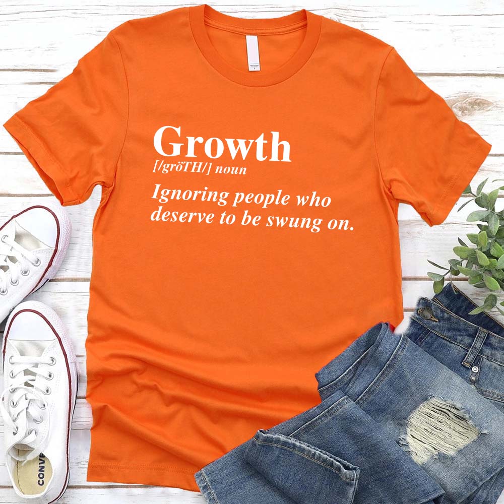 Growth Definition Graphic Tee – Unisex Uplifting Message T-Shirt Adorb.co