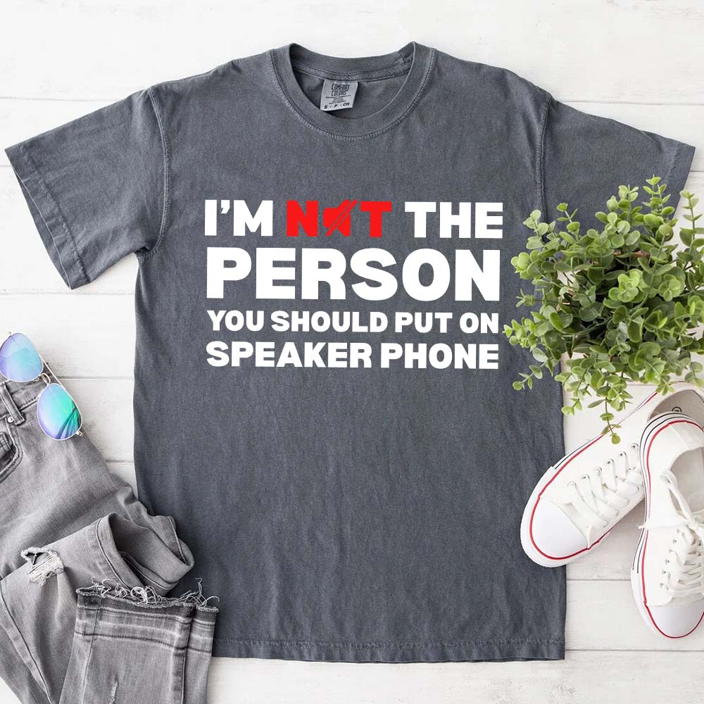 Speaker Phone Unisex T-Shirt – Funny Talk Loud Tee Adorb.co