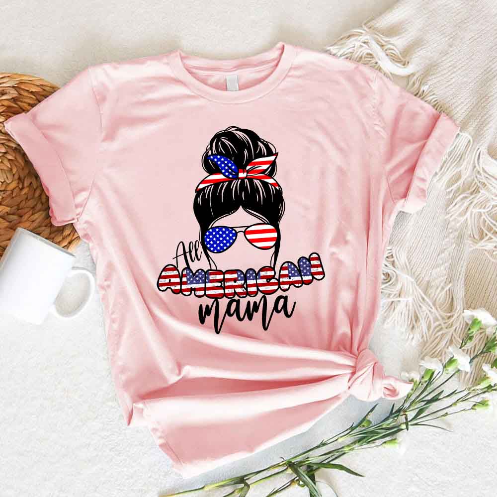 All American Mama 4th Of July Mom T-shirt - Product image 5 by Adorb.co