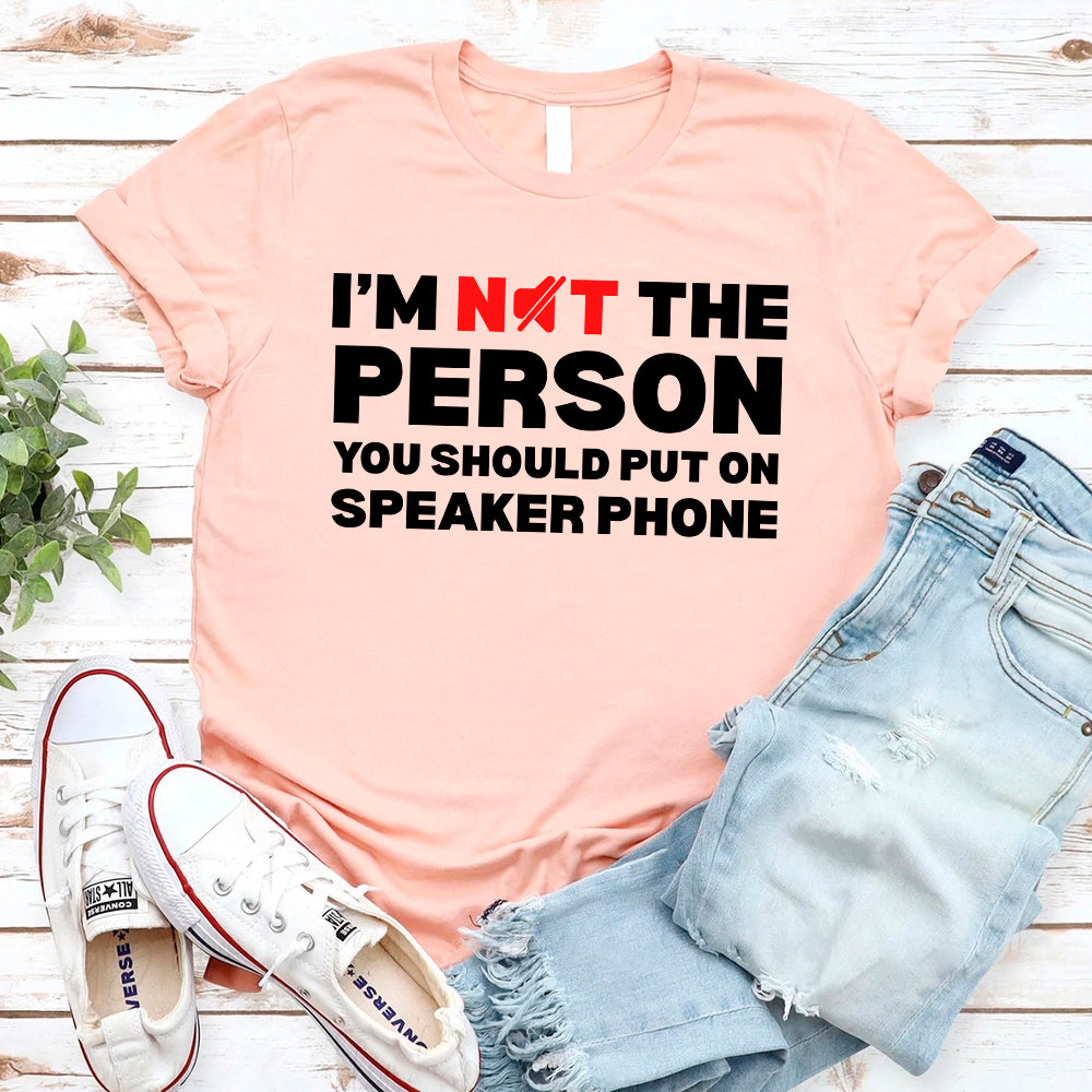 Speaker Phone Unisex T-Shirt – Funny Talk Loud Tee Adorb.co