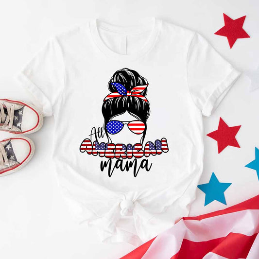 All American Mama 4th Of July Mom T-shirt - Main product image by Adorb.co