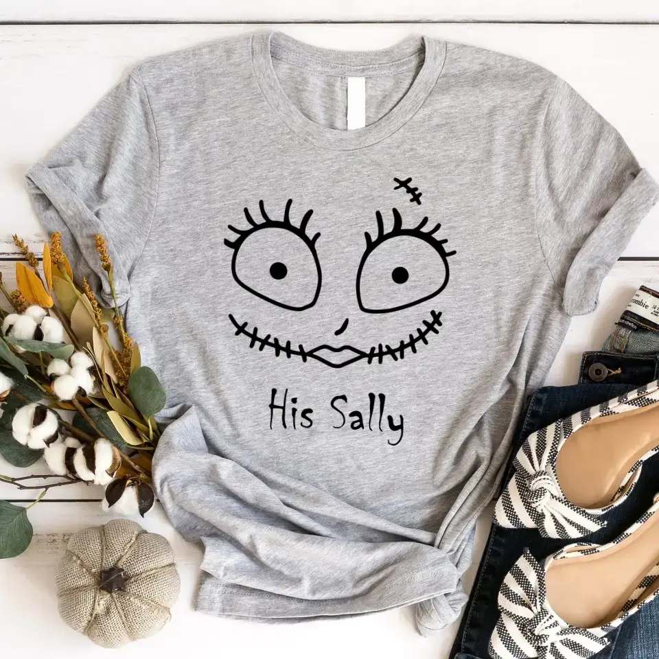 The Jack & The Sally Couples Halloween Tee Adorb Custom Tees