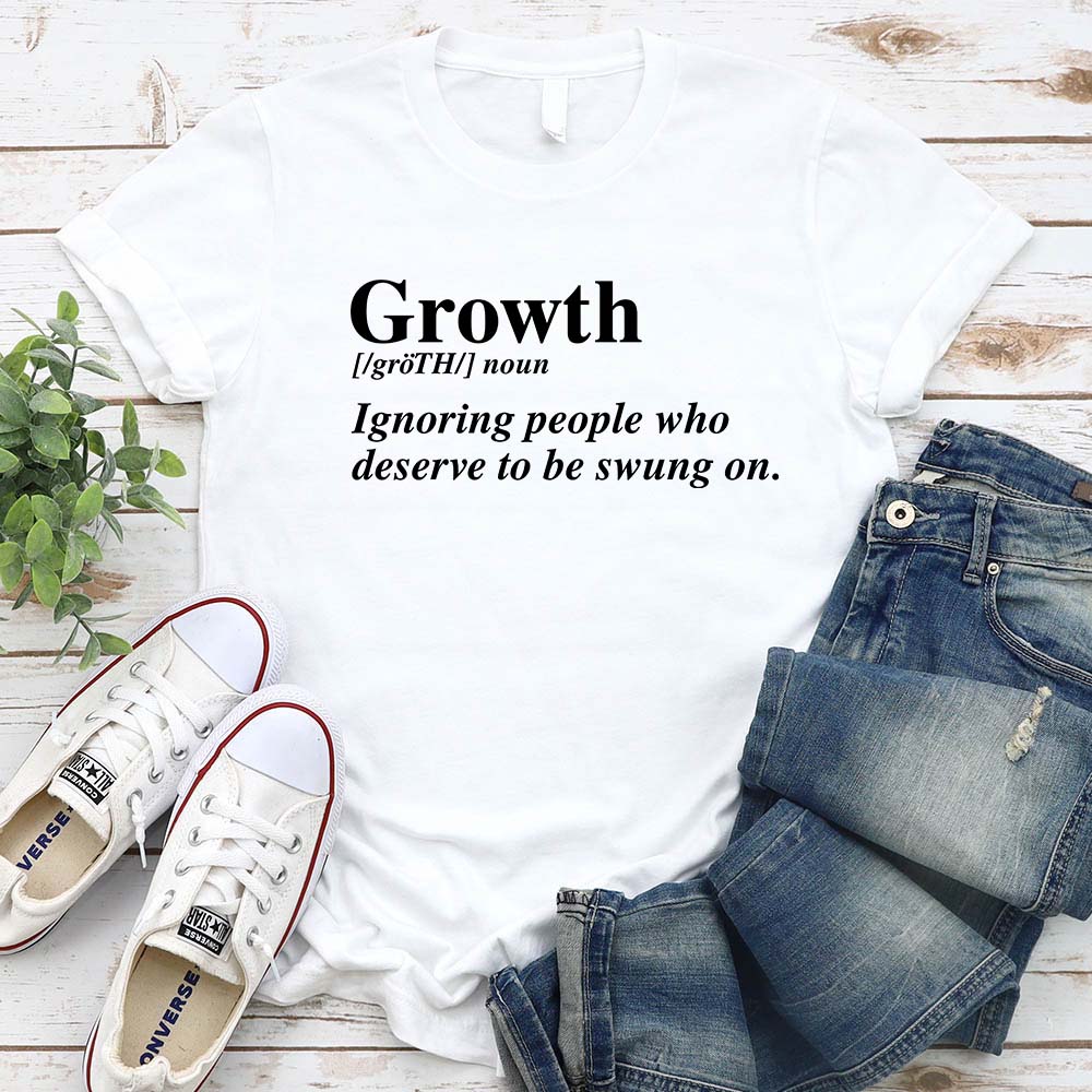Growth Definition Graphic Tee – Unisex Uplifting Message T-Shirt Adorb.co