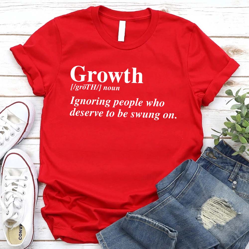 Growth Definition Graphic Tee – Unisex Uplifting Message T-Shirt Adorb.co