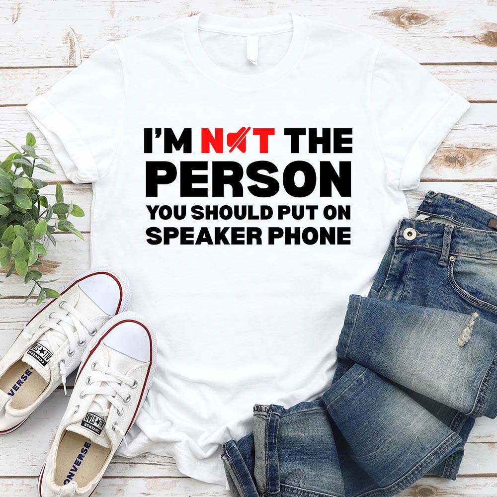 Speaker Phone Unisex T-Shirt – Funny Talk Loud Tee Adorb.co