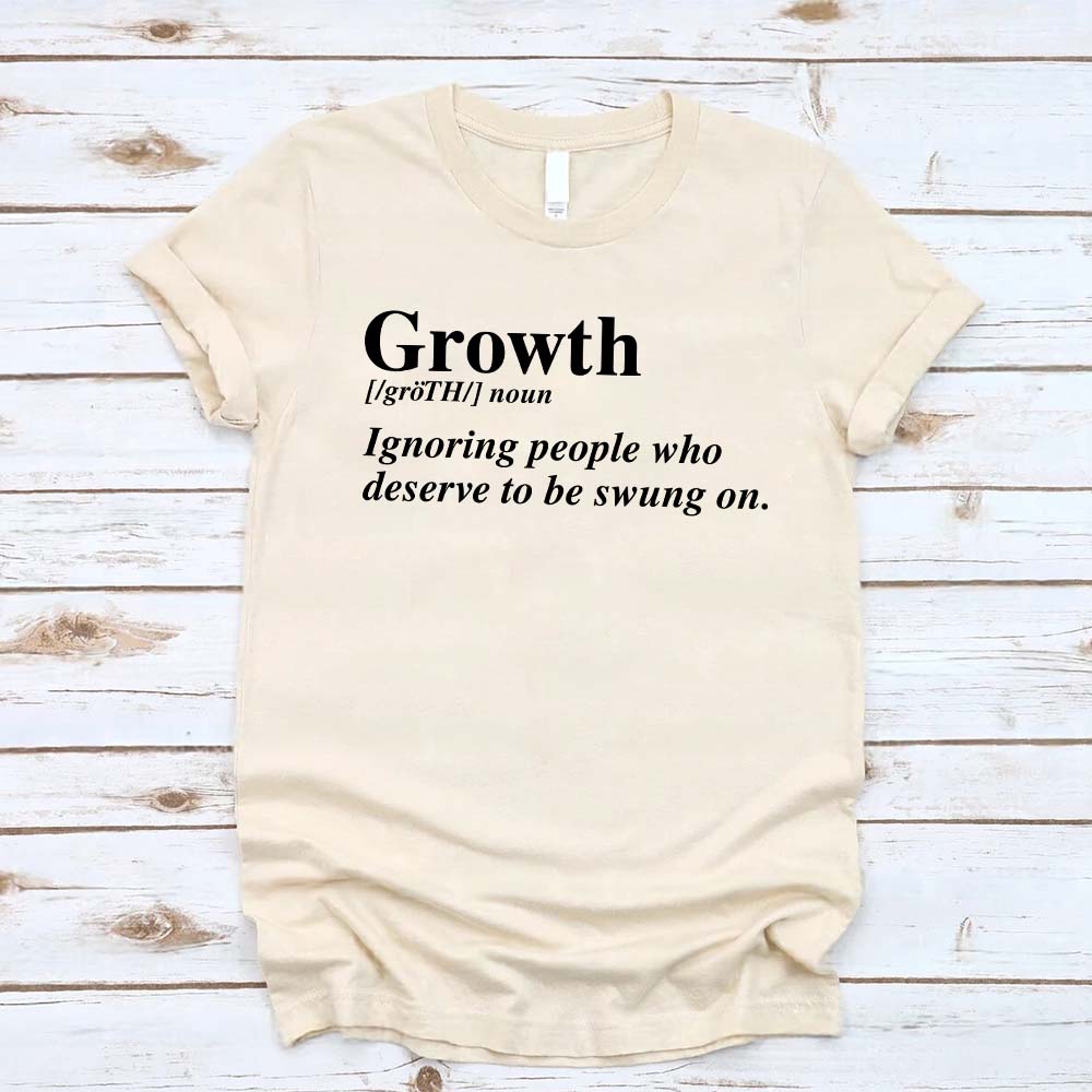 Growth Definition Graphic Tee – Unisex Uplifting Message T-Shirt Adorb.co