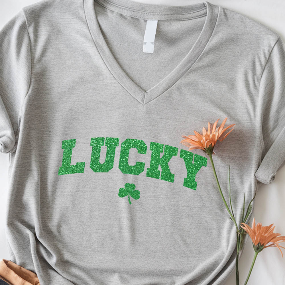 St Patricks Day Cute Lucky Clover Top Adorb.co