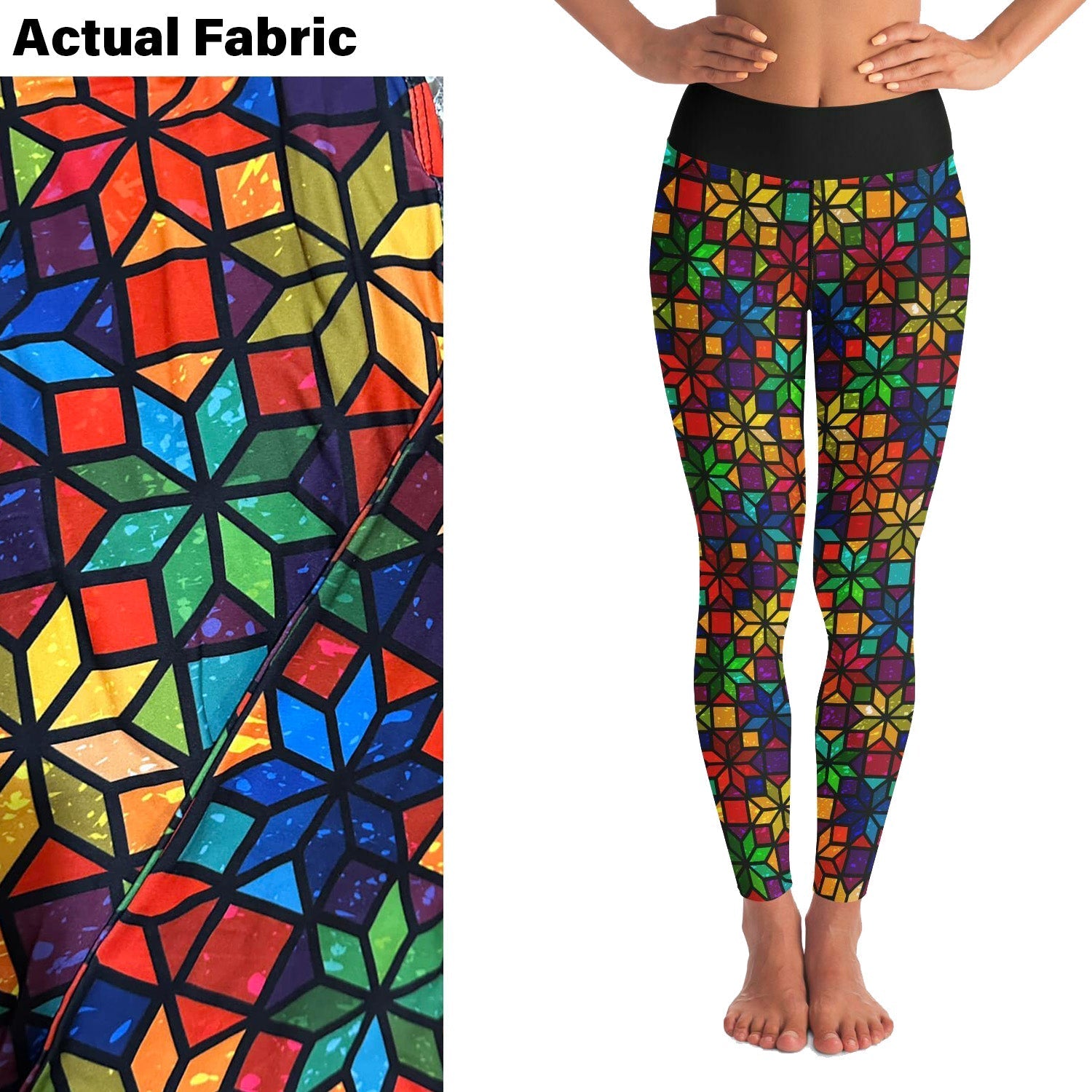 Stained Glass Leggings with Pockets MM