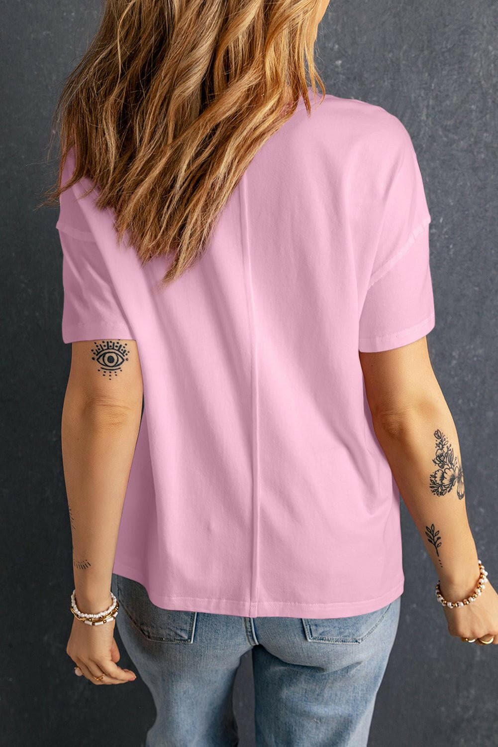 Star Round Neck Short Sleeve T-Shirt - Love Salve