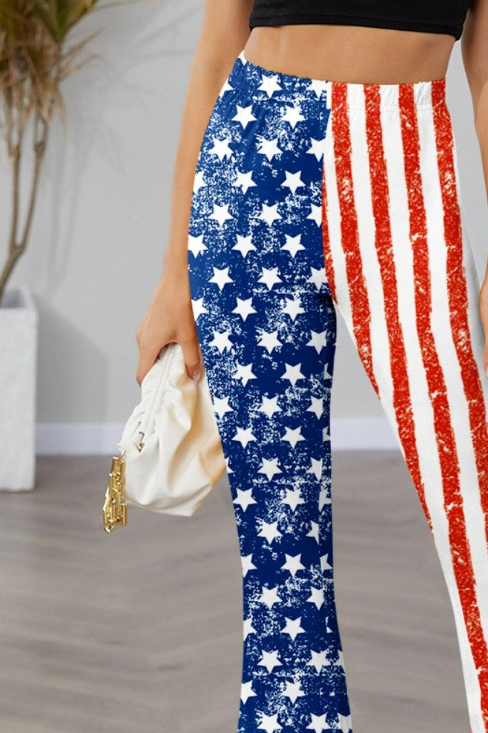 Star & Stripes High Waist Bootcut Pants - Love Salve