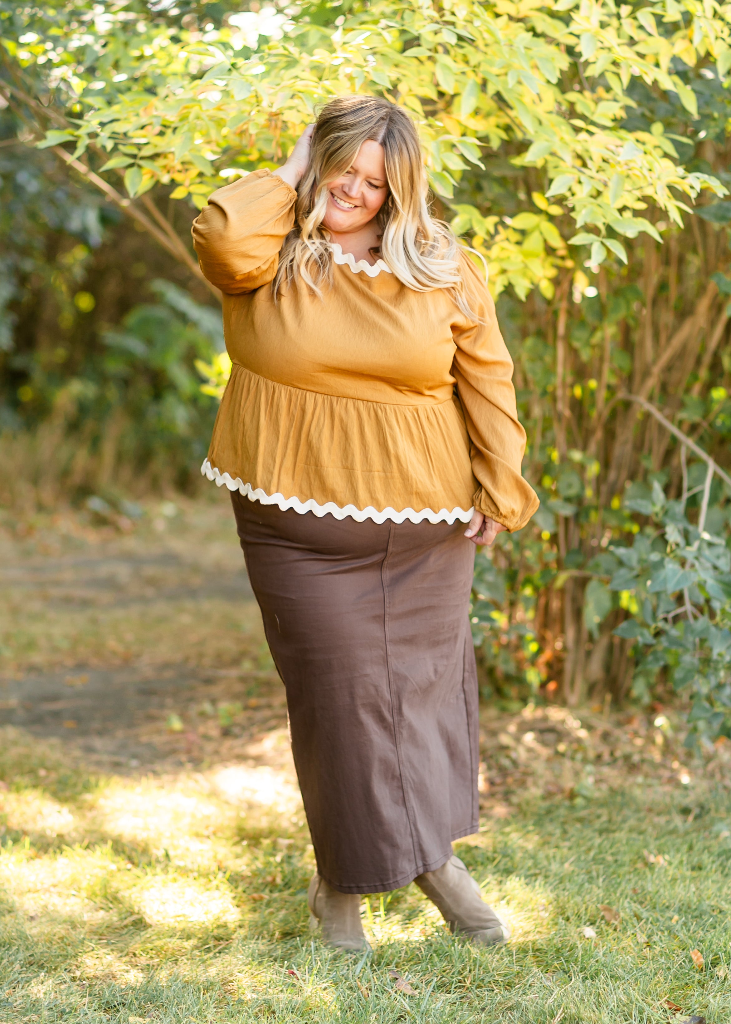 Stella Denim Maxi Skirt Inherit Co.