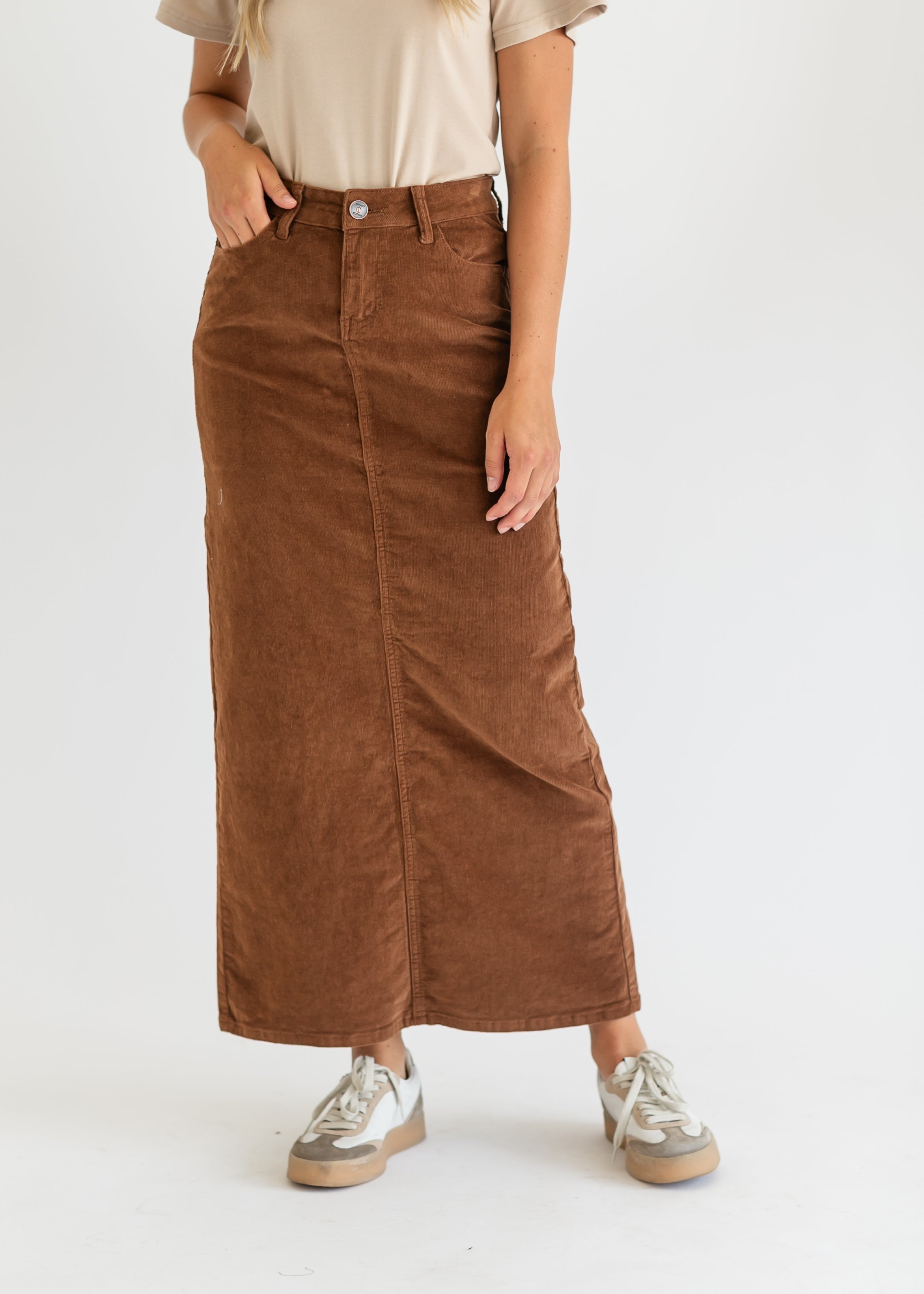 Stella Denim Maxi Skirt Inherit Co.