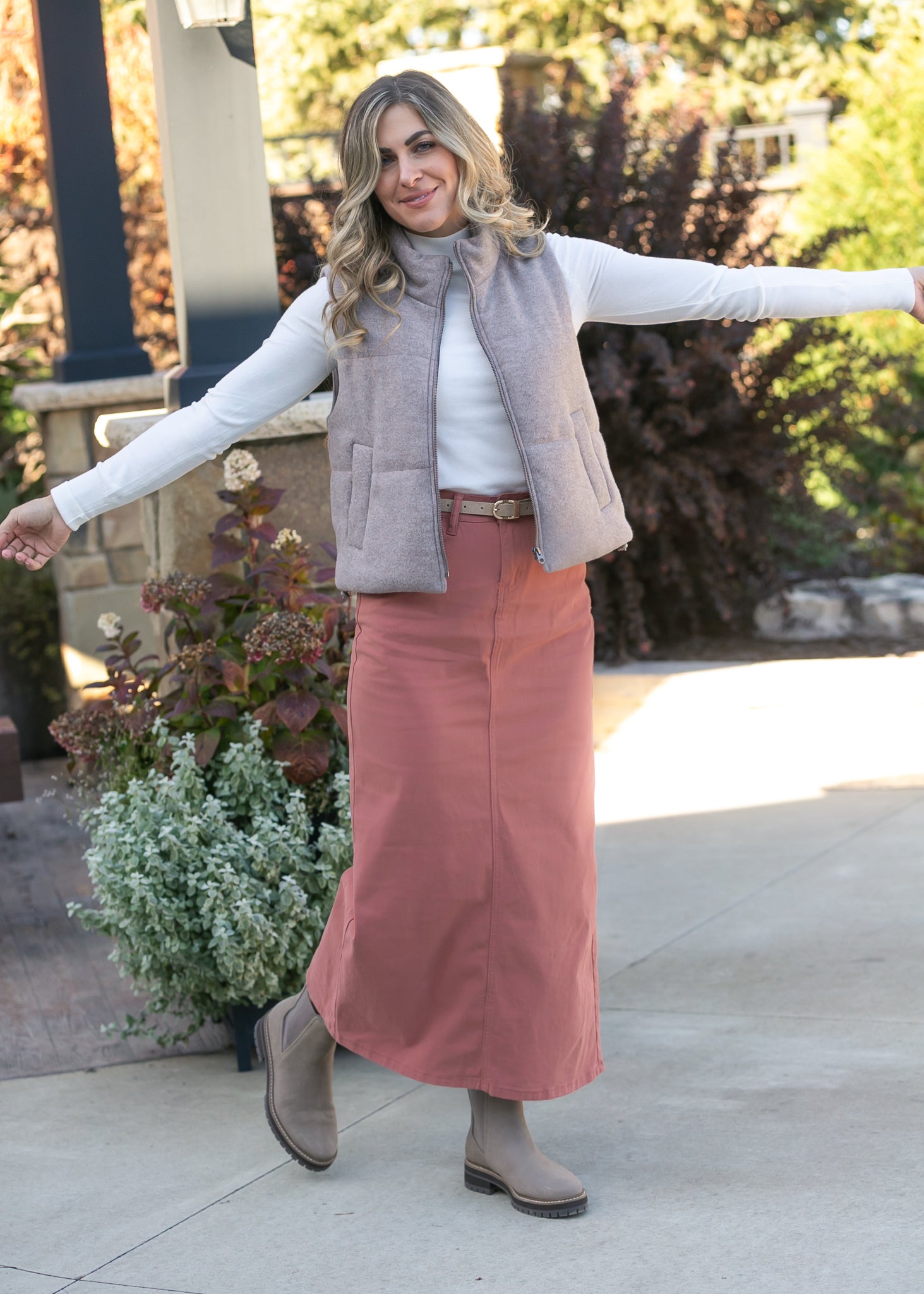 Stella Denim Maxi Skirt Inherit Co.