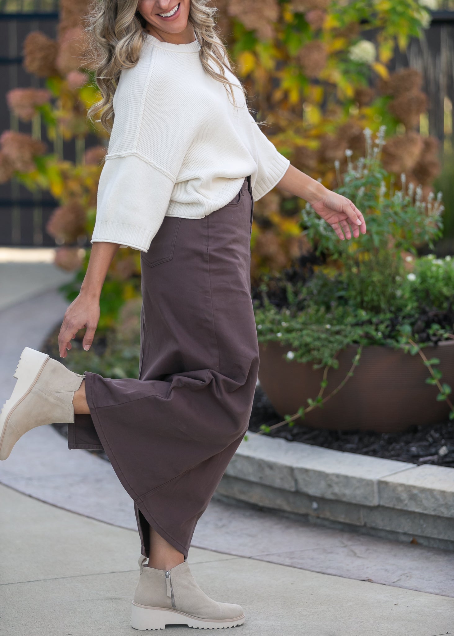 Stella Denim Maxi Skirt Inherit Co.