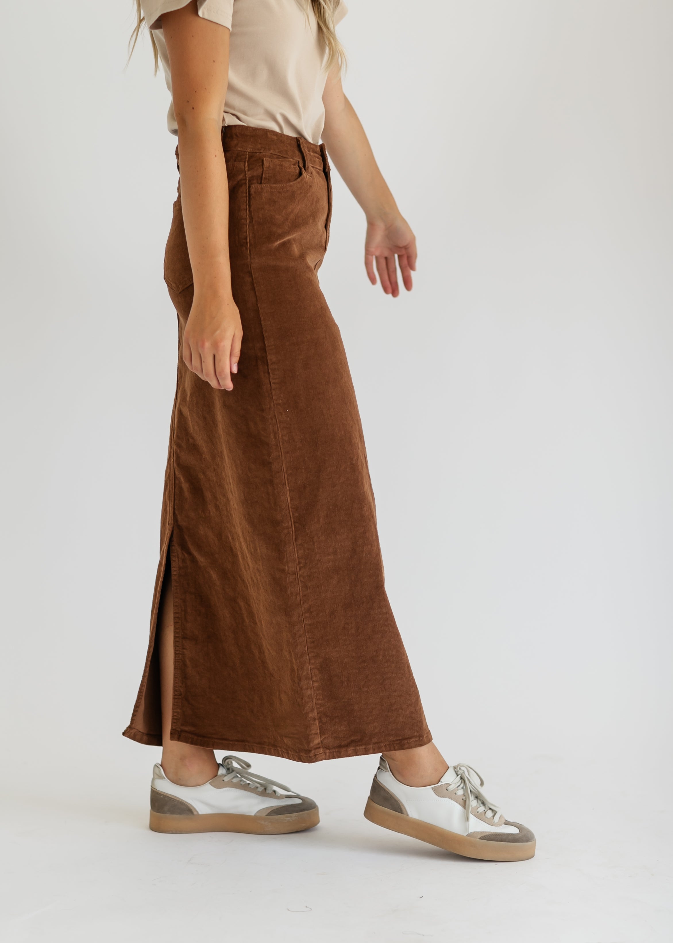 Stella Denim Maxi Skirt Inherit Co.