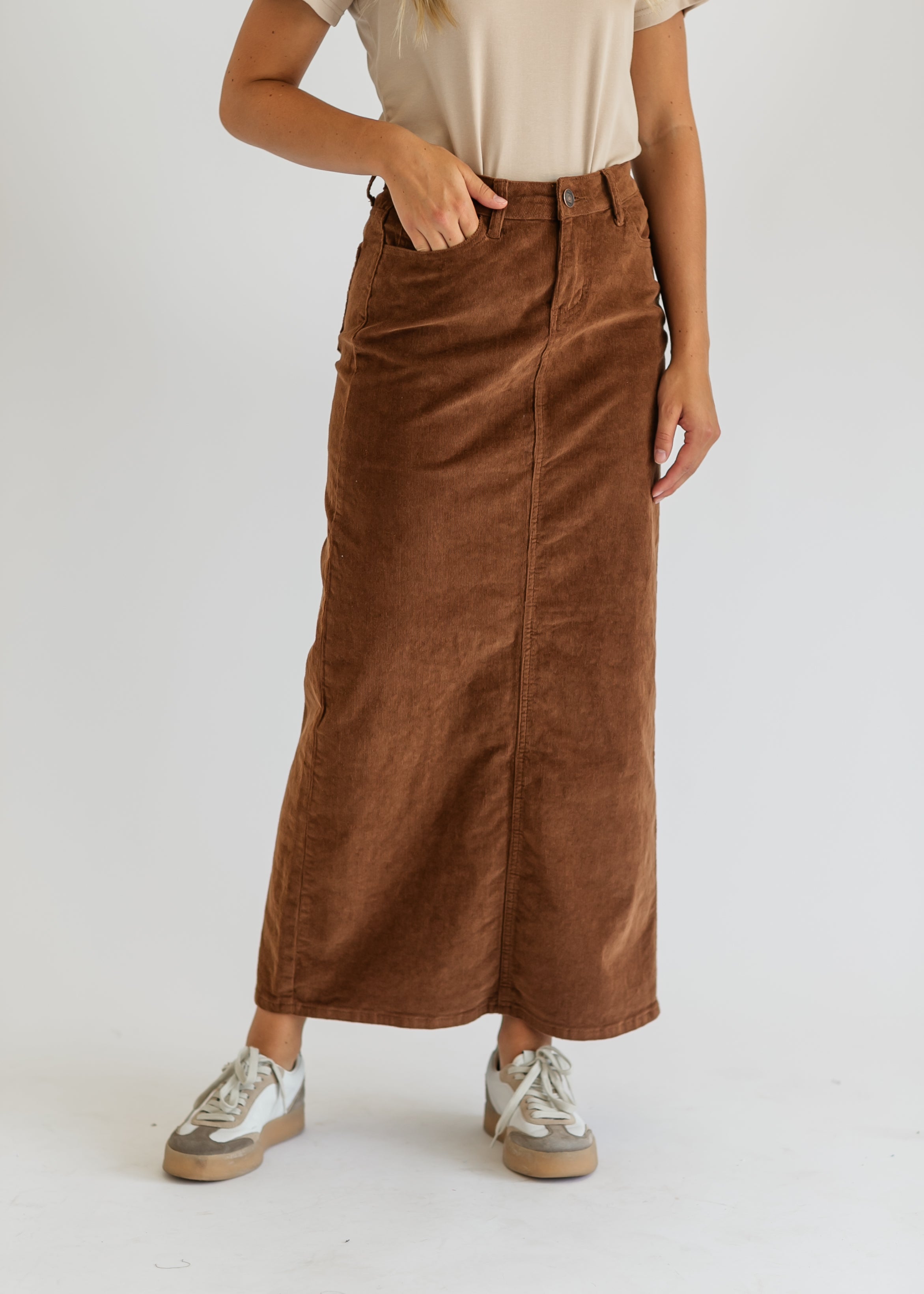 Stella Denim Maxi Skirt Inherit Co.