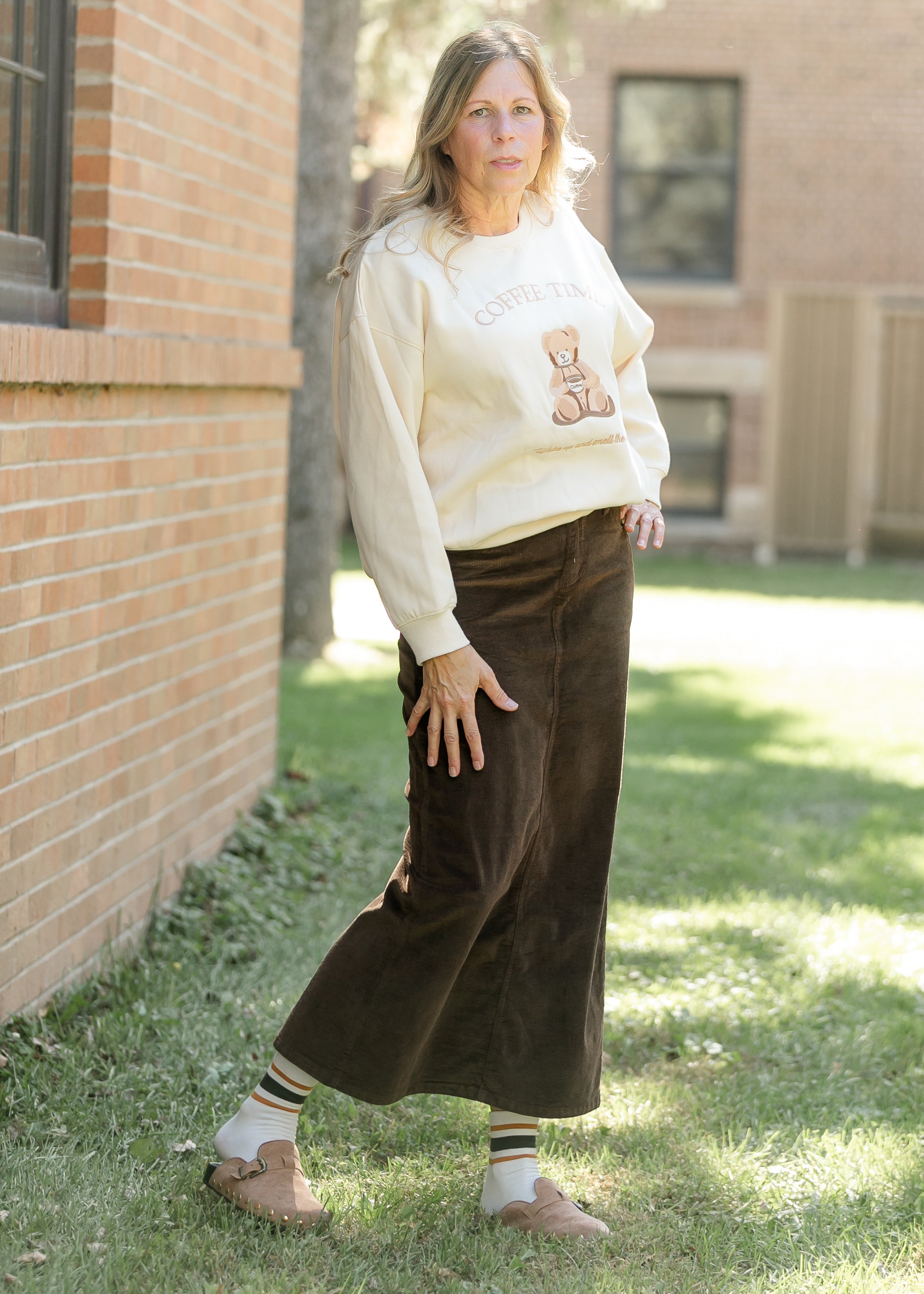 Stella Maxi Corduroy Skirt Inherit Co.