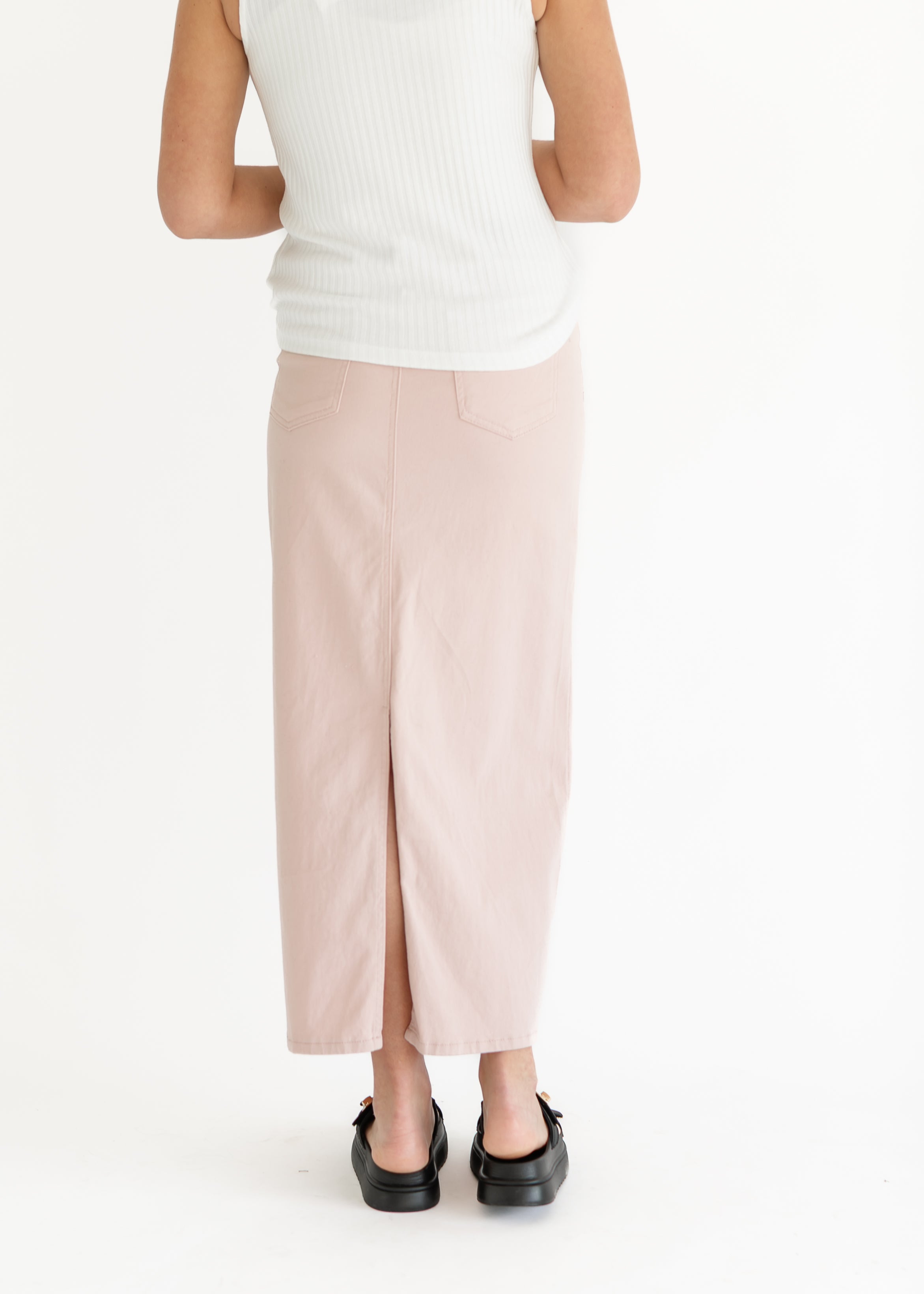 Stella Rose Denim Maxi Skirt - FINAL SALE Inherit Co.