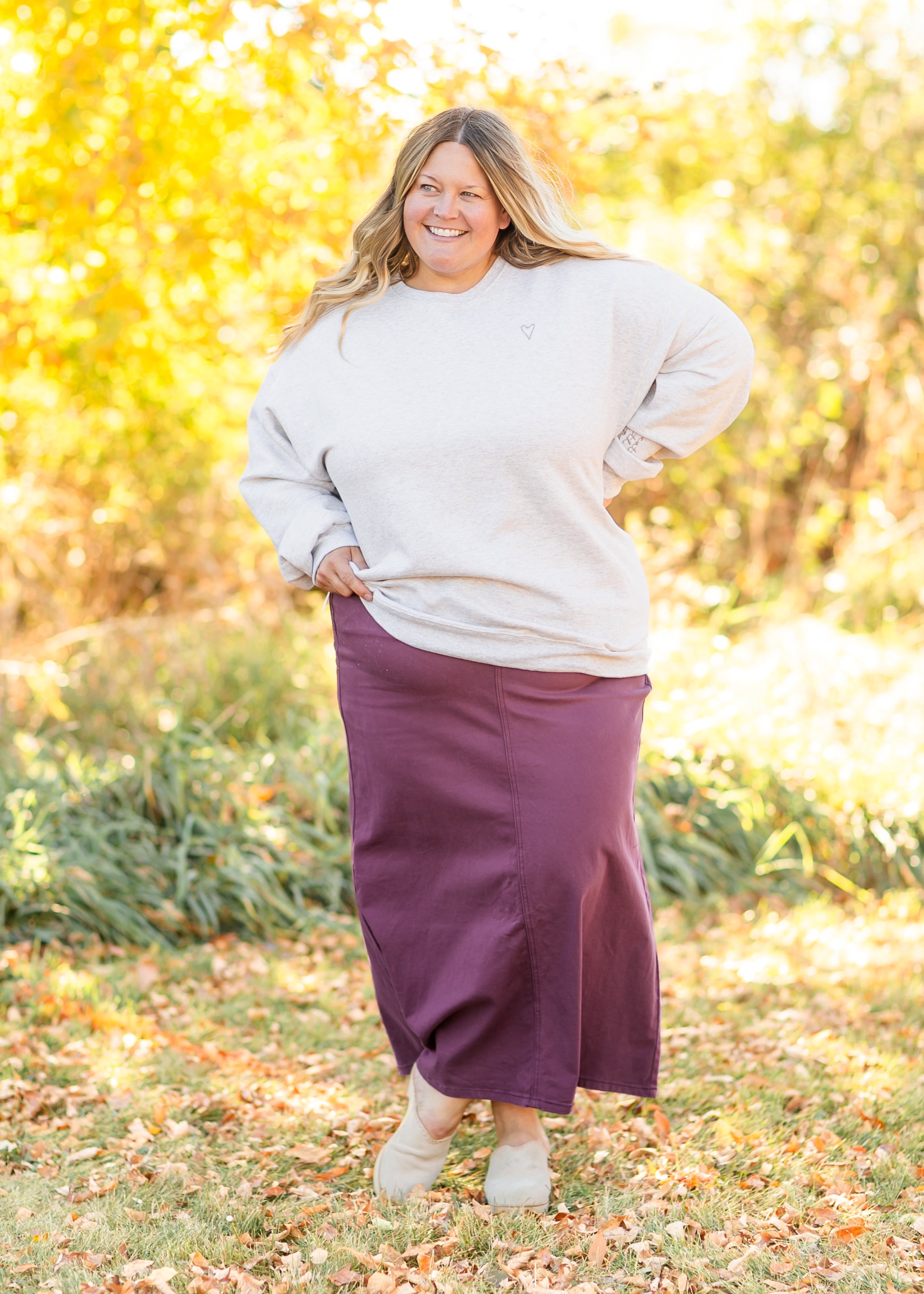 Stella Denim Maxi Skirt Inherit Co.