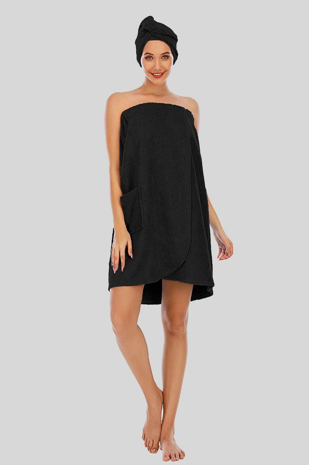 Elevate Your Lounge Experience with Sheer Strapless Robe - Pocketed CoElevate Your Lounge Experience with Sheer Strapless Robe - Pocketed Comfort
 Elevate your relaxation time to new heights with our Sheer Strapless Robe - the perfect Love Salve Sheer Strapless Robe - Pocketed Comfortlounge