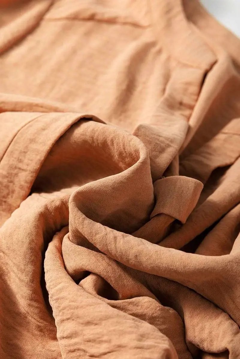 Straw Yellow Solid Color Shirred Cuff Notch V Neck Blouse - Love Salve 