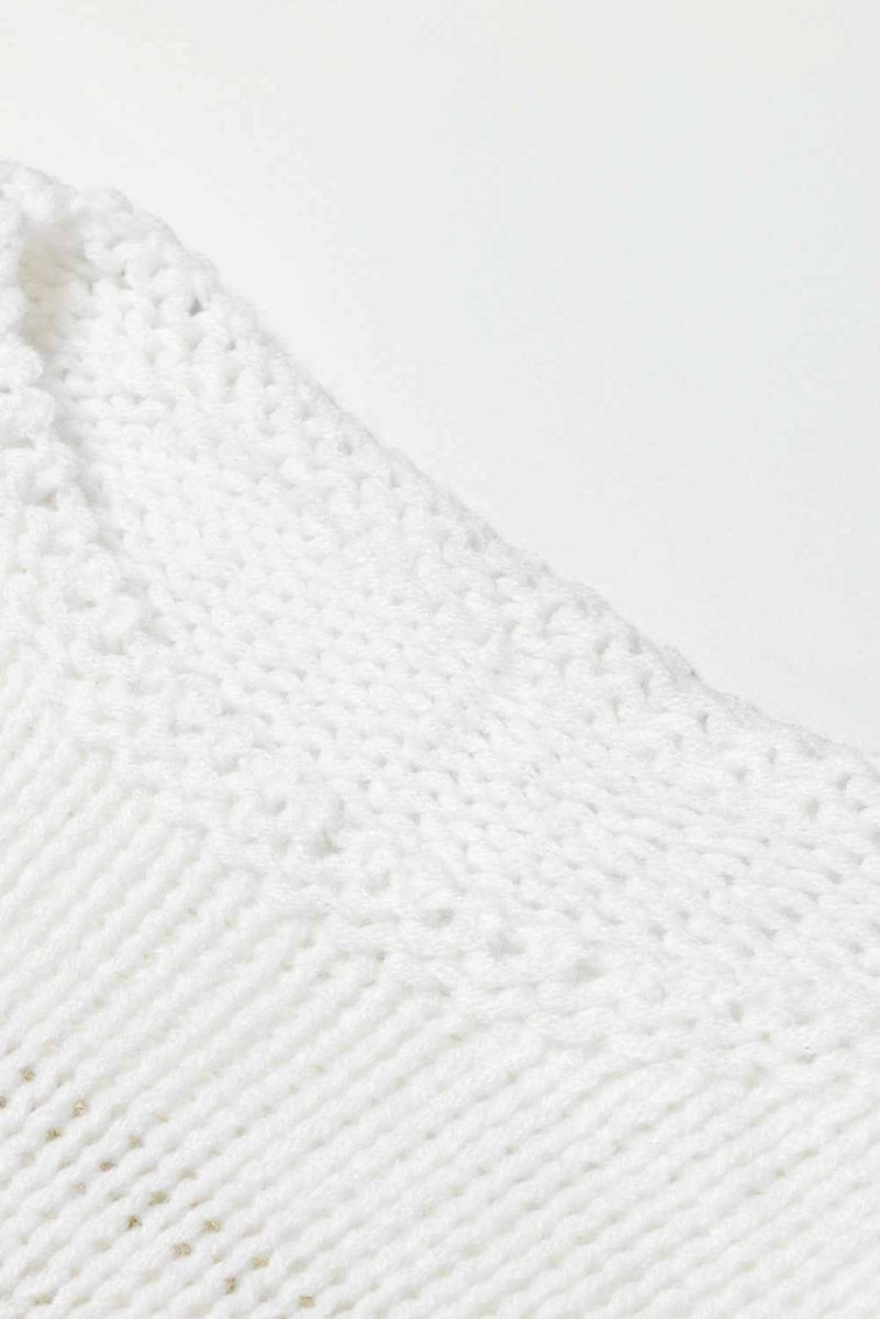 Striped Round Neck Dropped Shoulder Sweater - Love Salve 