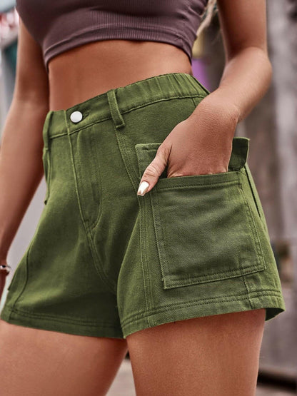 Chic High-Waisted Denim Shorts with Handy PocketsChic High-Waisted Denim Shorts with Handy Pockets

Upgrade your summer style with our Chic High-Waisted Denim Shorts, a must-have addition to your wardrobe. These shLove Salve Chic High-Waisted Denim Shortsjeans